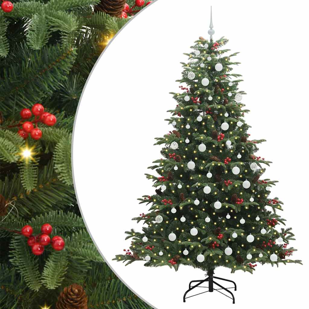 Umjetno božićno drvce Zelena 210 cm PVC i Metal i Plastika