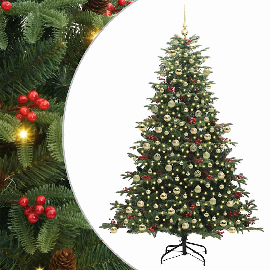 Umjetno božićno drvce Zelena 210 cm PVC i Metal i Plastika