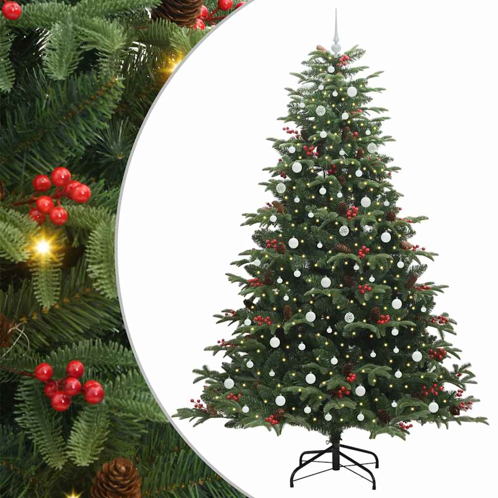 Umjetno božićno drvce Zelena 240 cm PVC i Metal i Plastika