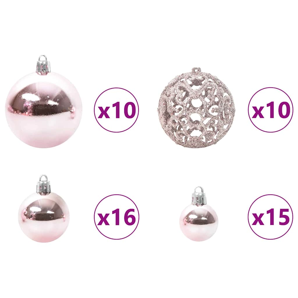 Umjetno božićno drvce s nogom Bijelo 210 cm PE i PVC