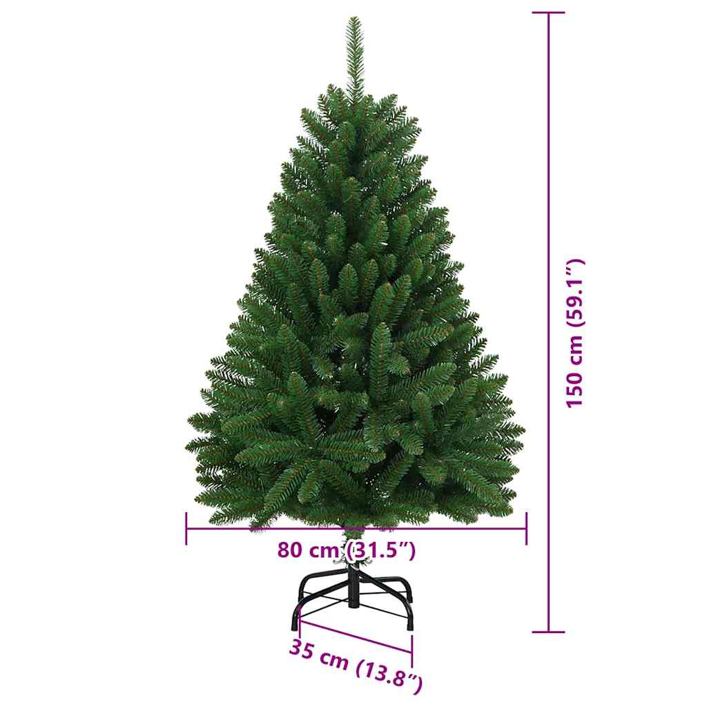 Umjetno božićno drvce 150 cm 150 LED lampica Topla bijela