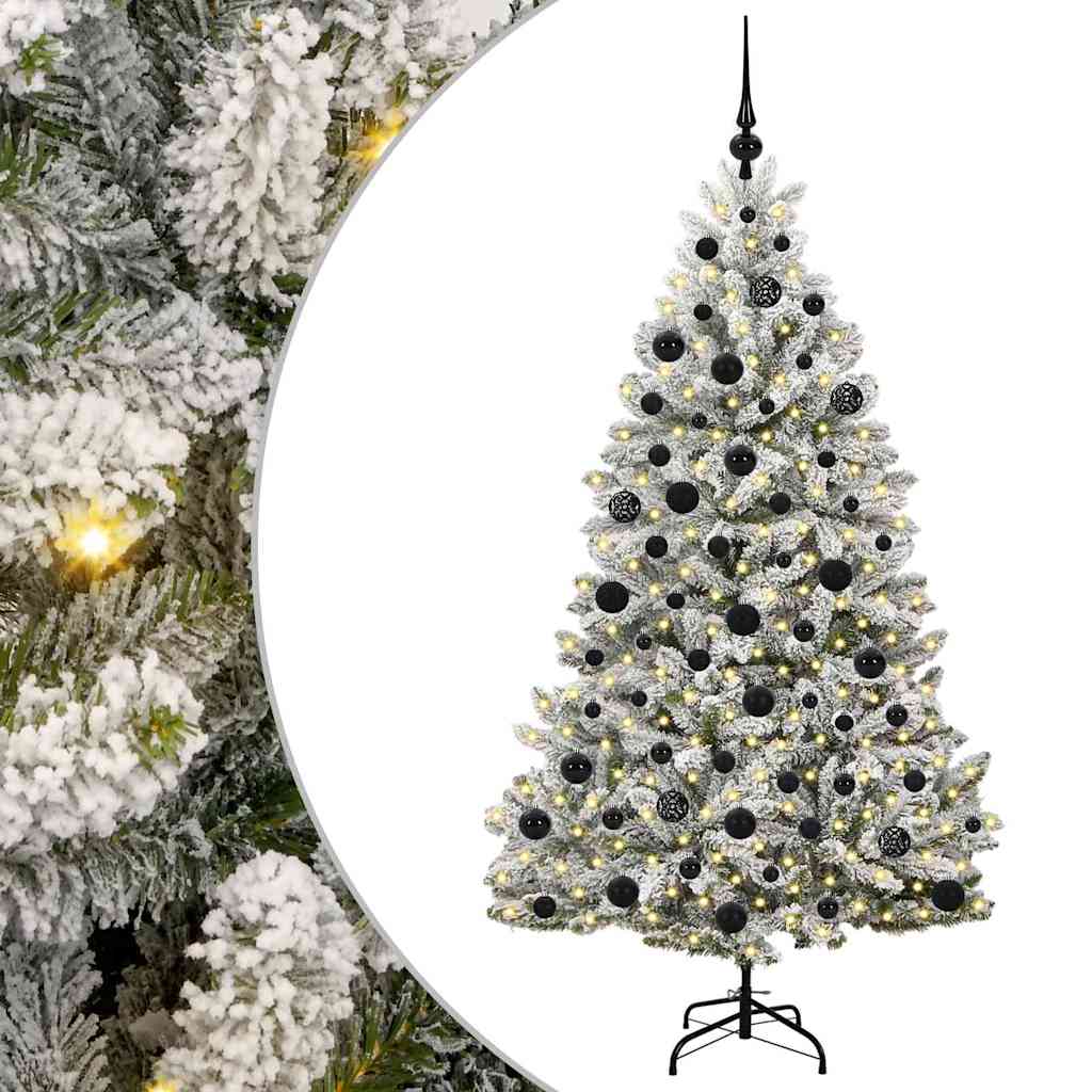 Umjetno božićno drvce Zelena i bijela 180 cm PVC i metal