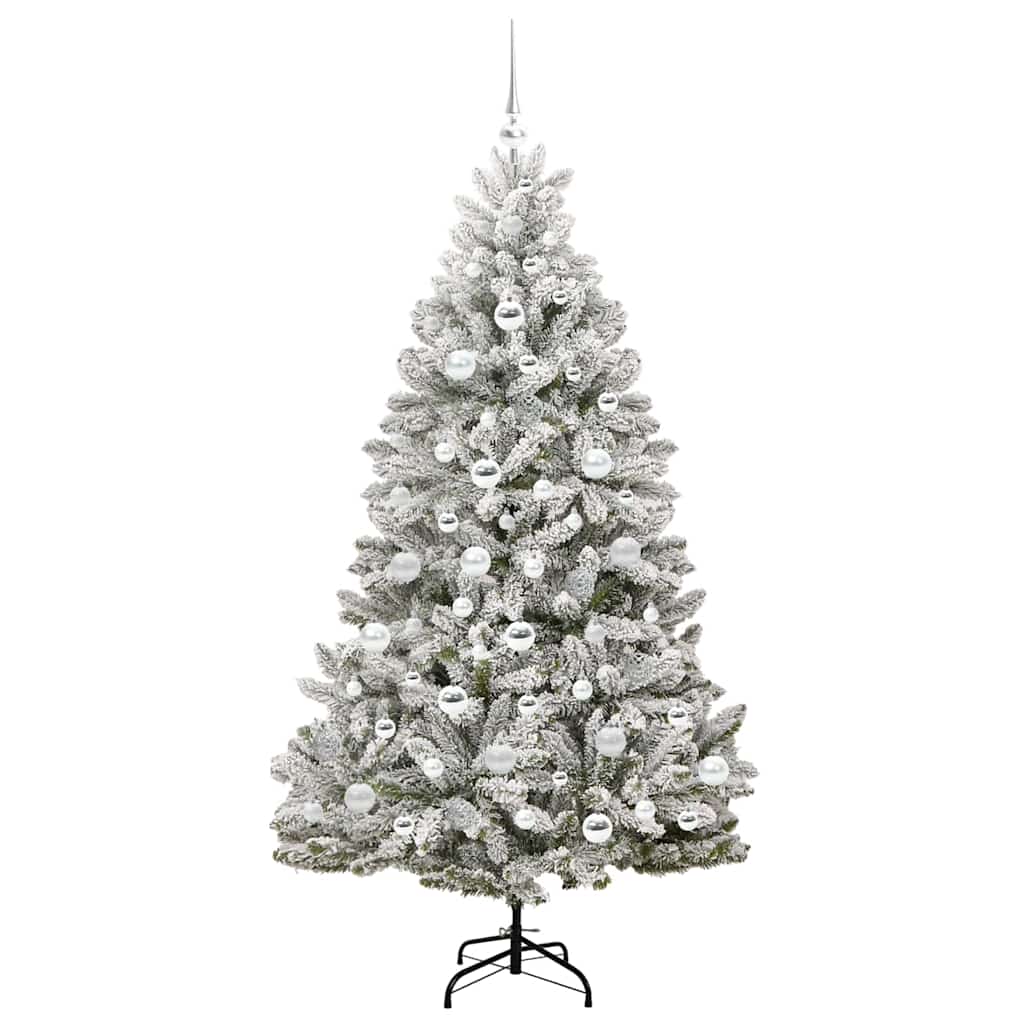 Umjetno božićno drvce Zelena i bijela 180 cm PVC i metal