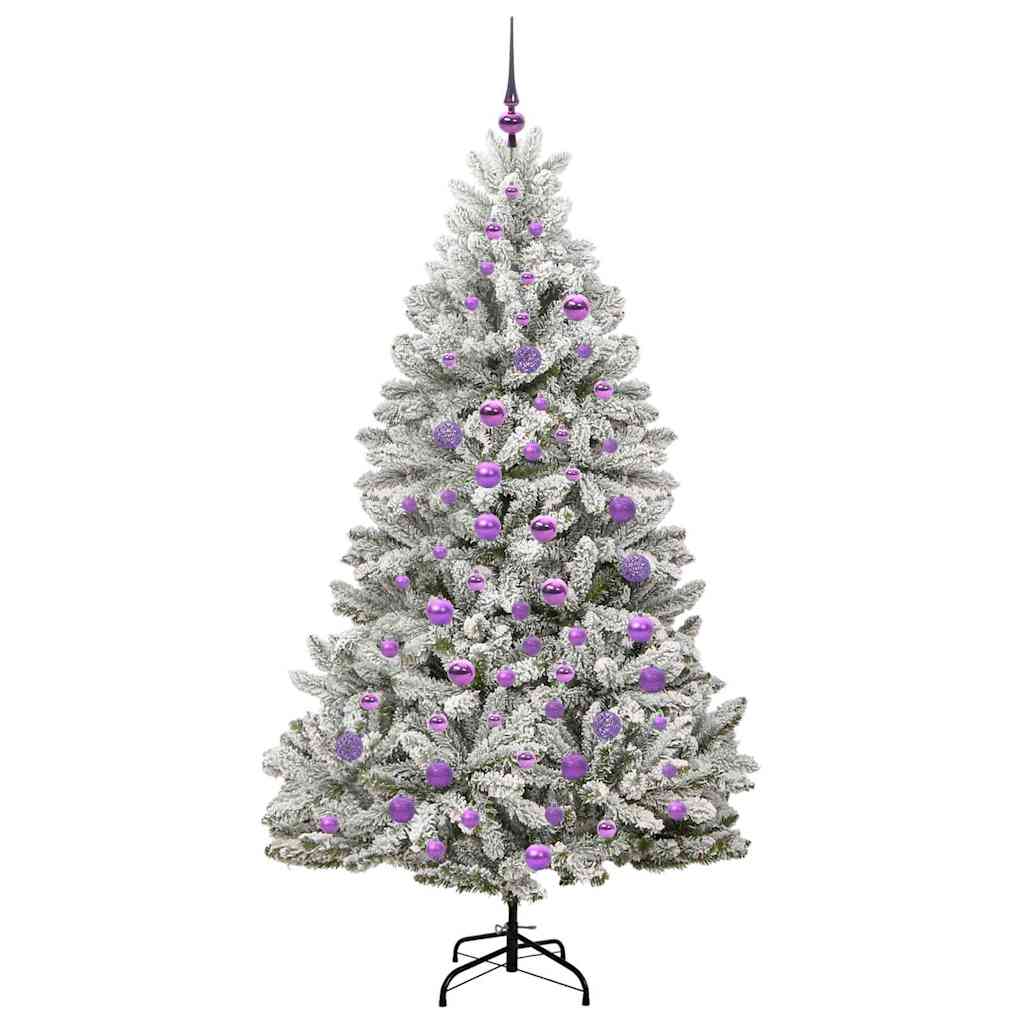 Umjetno božićno drvce Zelena i bijela 180 cm PVC i metal