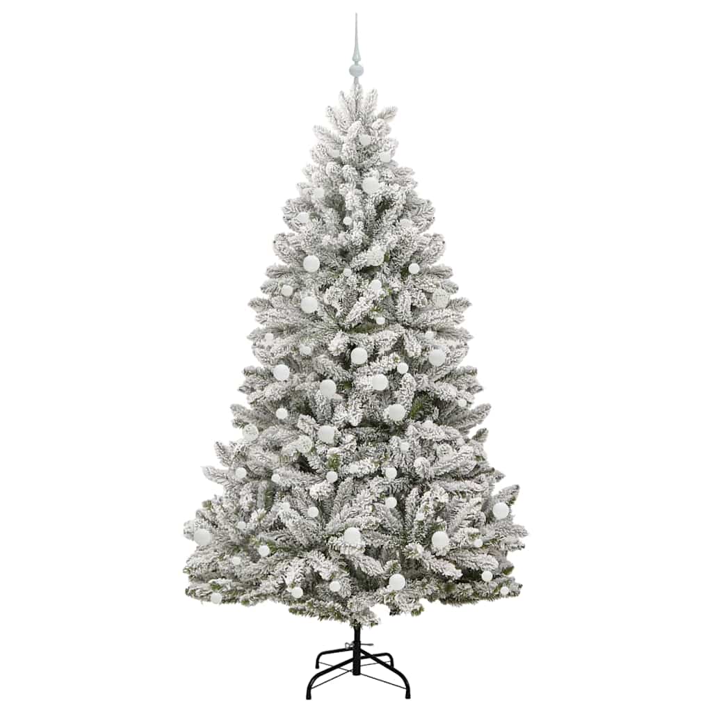 Umjetno božićno drvce Zelena i bijela 210 cm PVC i metal