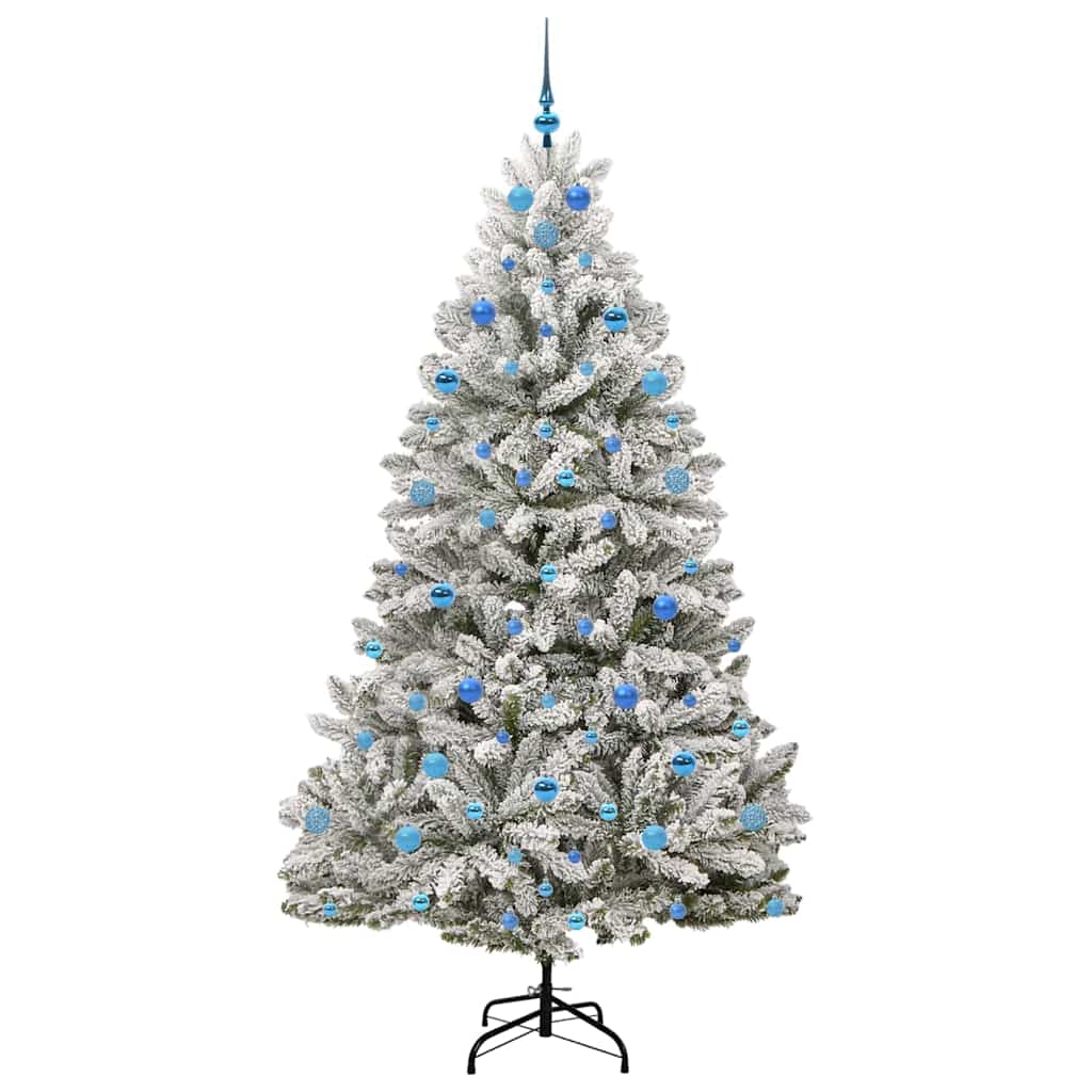 Umjetno božićno drvce Zelena i bijela 210 cm PVC i metal