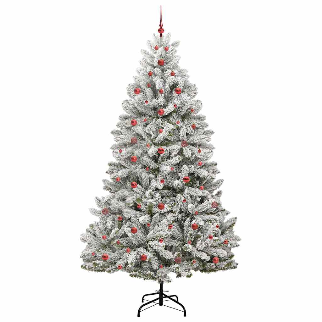 Umjetno božićno drvce Zelena i bijela 240 cm PVC i metal