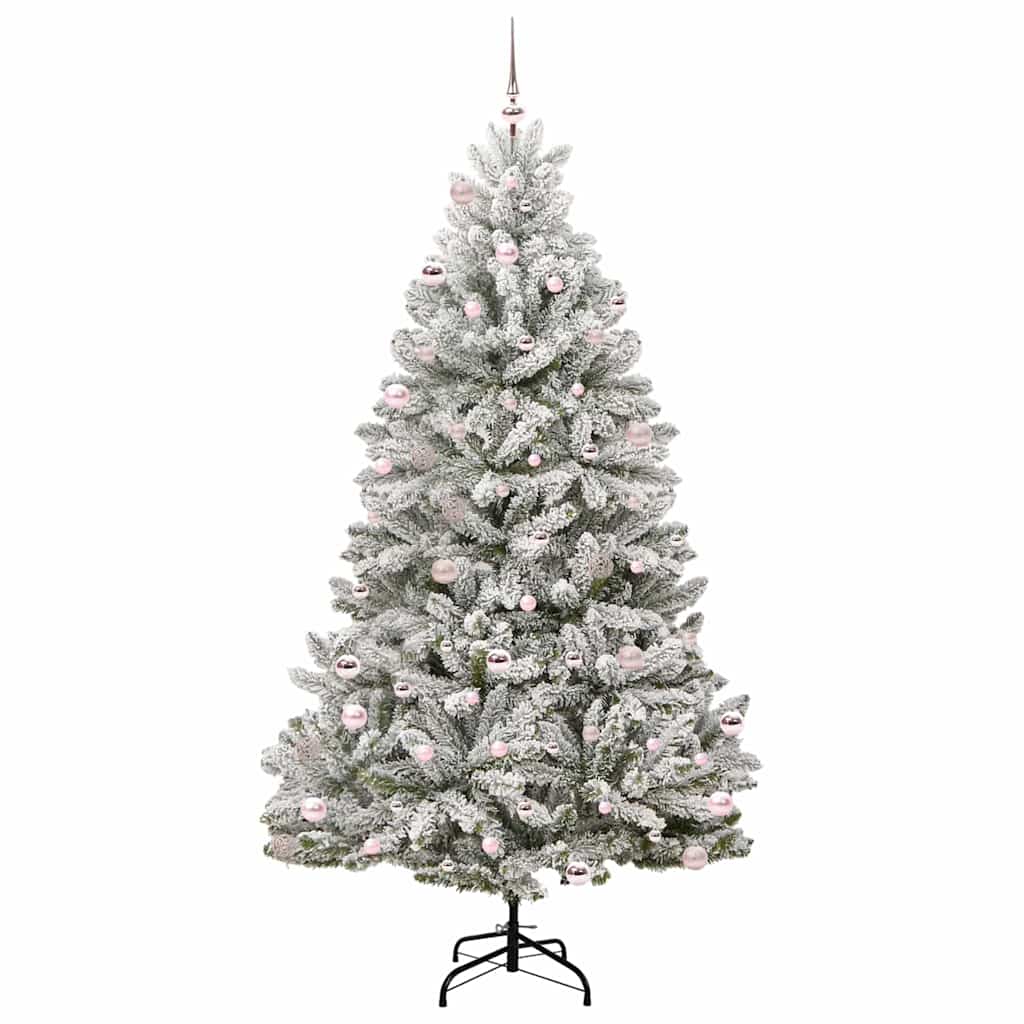 Umjetno božićno drvce Zelena i bijela 240 cm PVC i metal