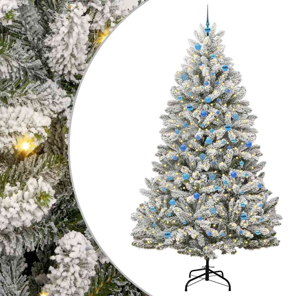 Umjetno božićno drvce Zelena i bijela 240 cm PVC i metal