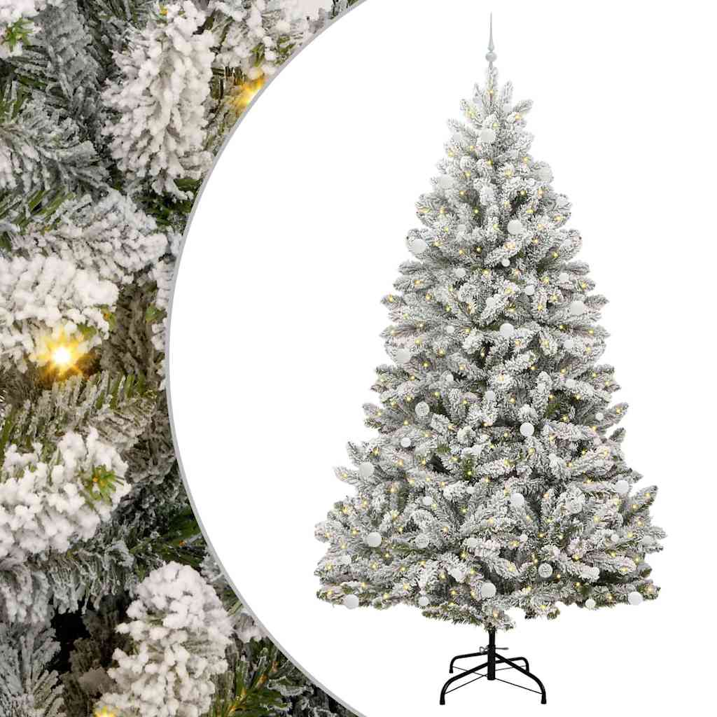 Umjetno božićno drvce Zelena i bijela 270 cm PVC i metal
