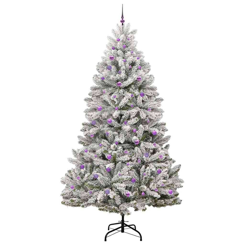 Umjetno božićno drvce Zelena i bijela 270 cm PVC i metal