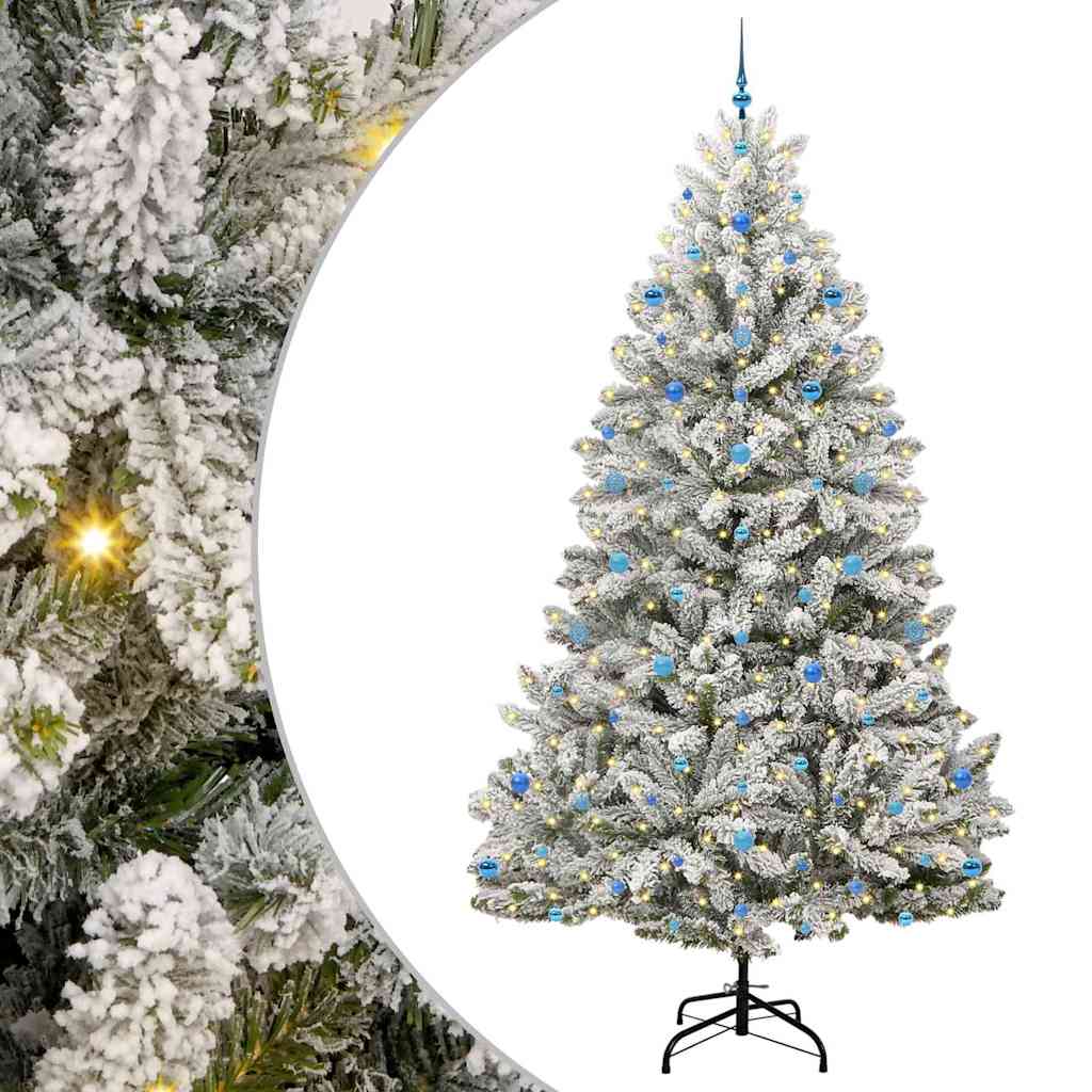 Umjetno božićno drvce Zelena i bijela 270 cm PVC i metal