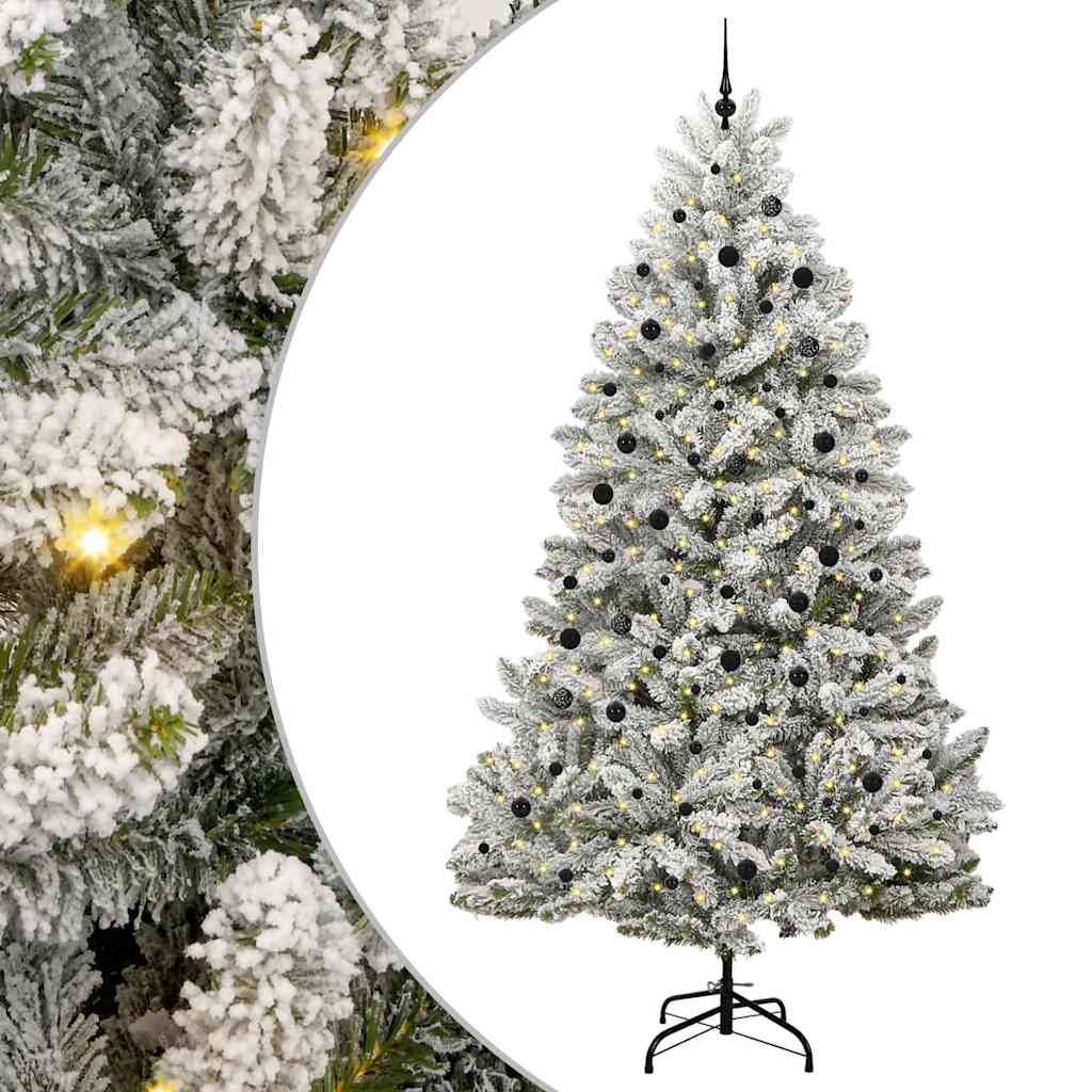 Umjetno božićno drvce Zelena i bijela 300 cm PVC i metal