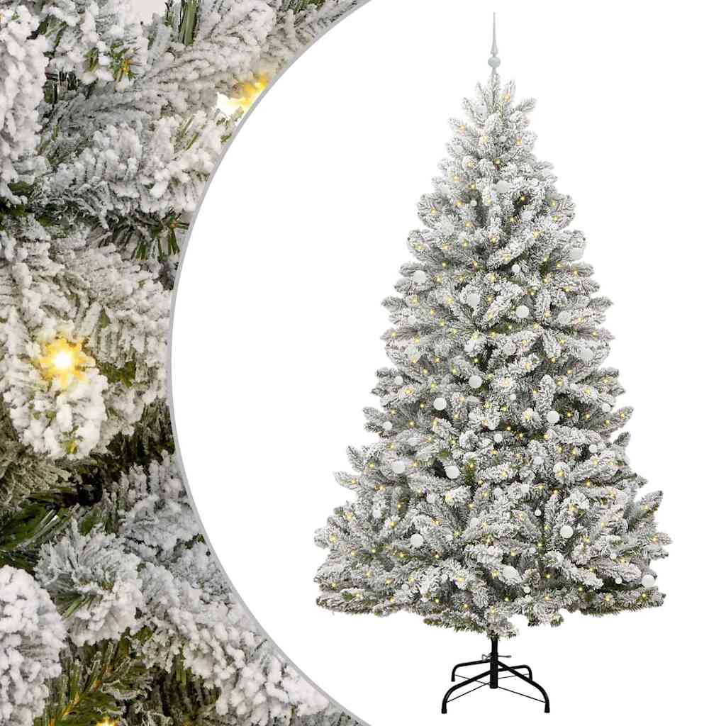 Umjetno božićno drvce Zelena i bijela 300 cm PVC i metal