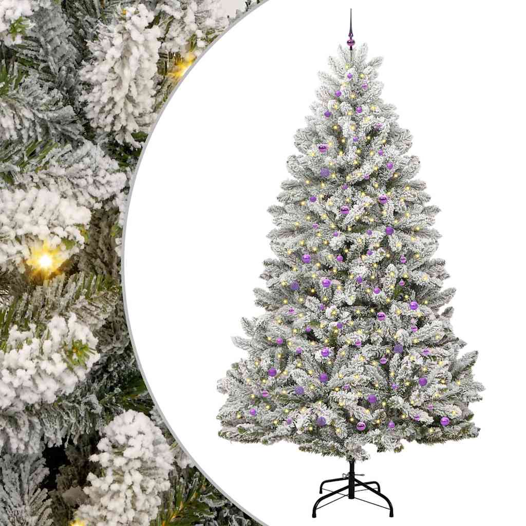 Umjetno božićno drvce Zelena i bijela 300 cm PVC i metal