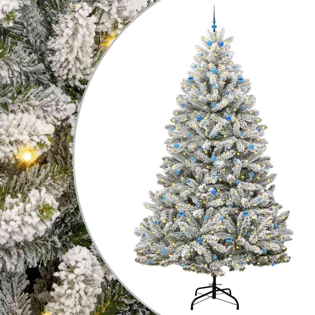 Umjetno božićno drvce Zelena i bijela 300 cm PVC i metal