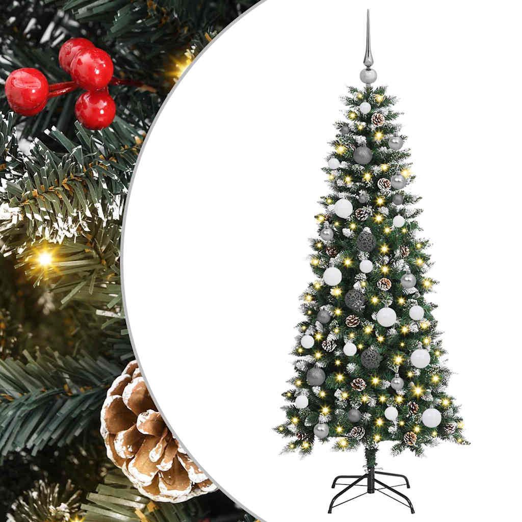 Umjetno božićno drvce Zelena 150 cm PVC, Plastika i Čelik