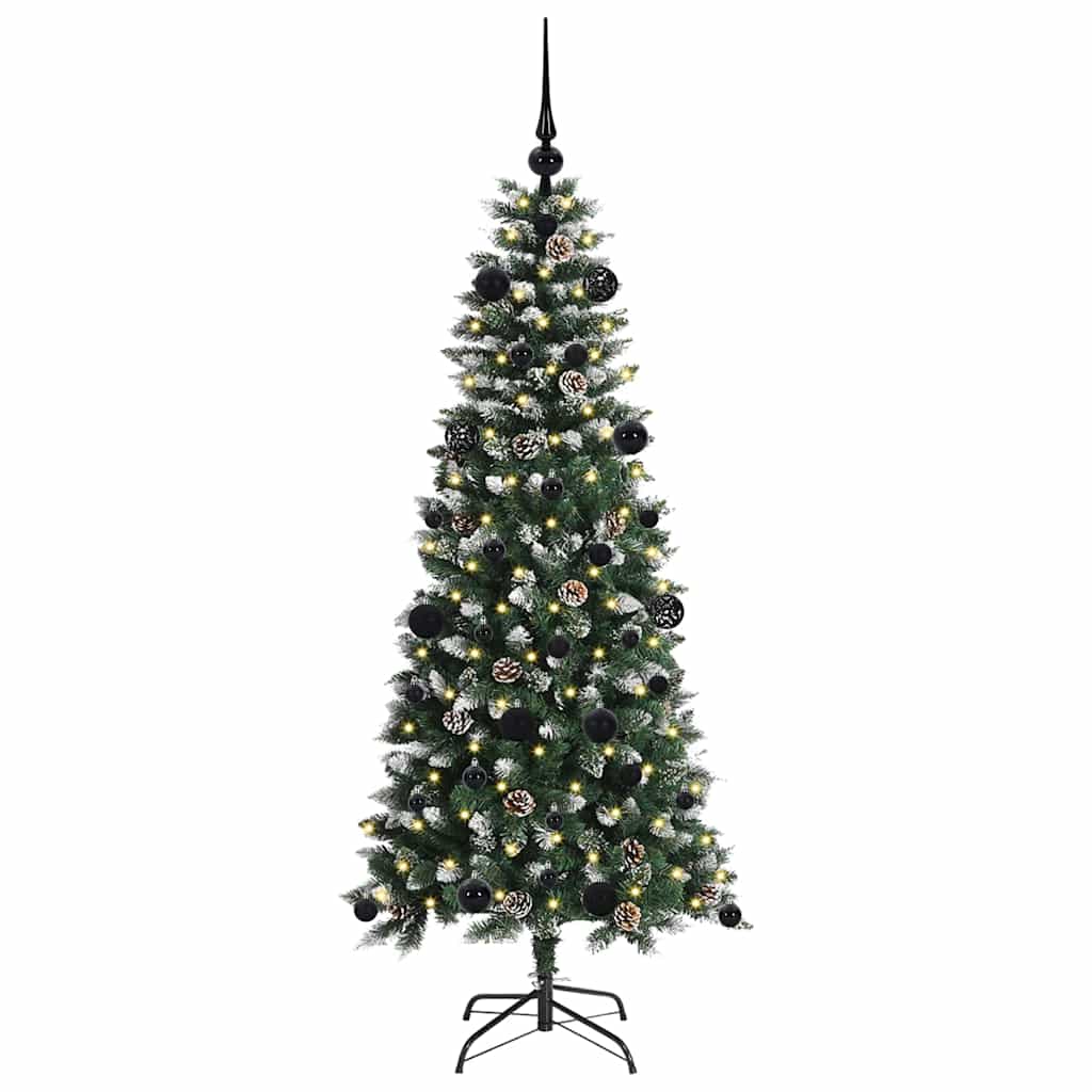 Umjetno božićno drvce Zelena 150 cm PVC, Plastika i Čelik