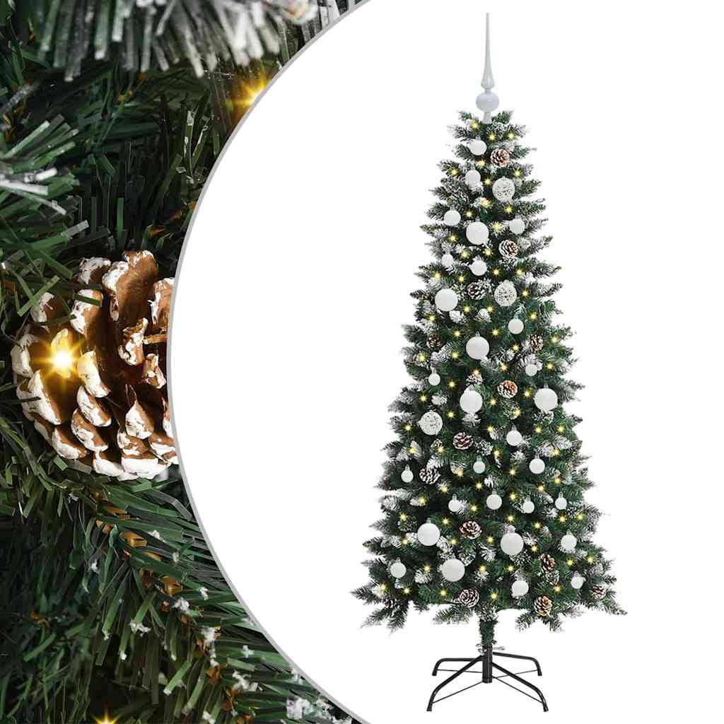 Umjetno božićno drvce Zelena 150 cm PVC, Plastika i Čelik