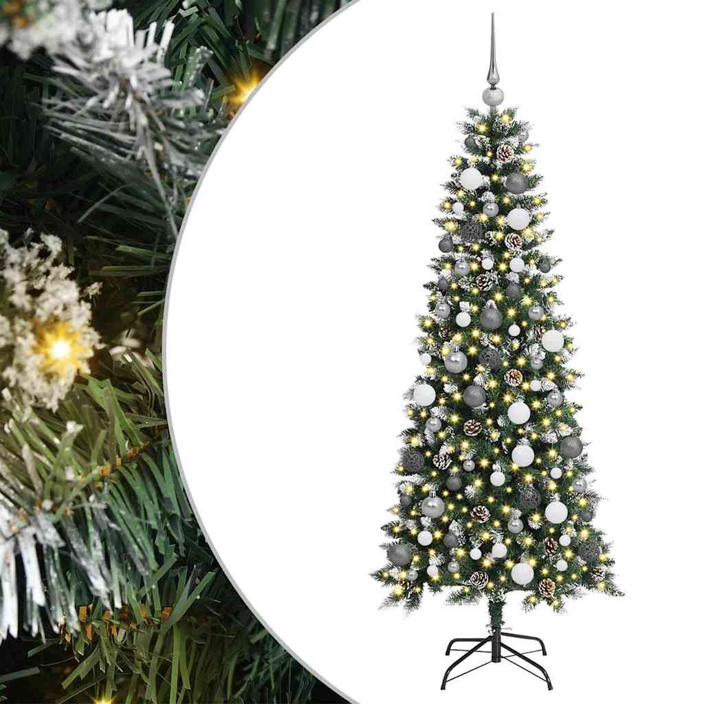 Umjetno božićno drvce Zelena 180 cm PVC, plastika i čelik
