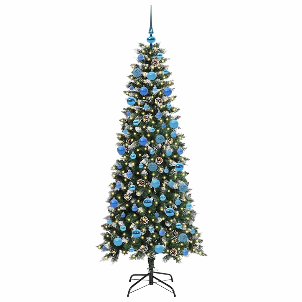 Umjetno božićno drvce Zelena 180 cm PVC, Plastika i Čelik