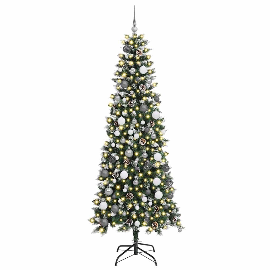 Umjetno božićno drvce Zelena 210 cm PVC, Plastika i Čelik