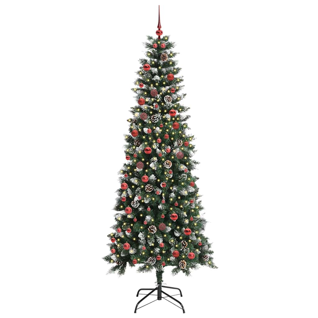 Umjetno božićno drvce Zelena 210 cm PVC, Plastika i Čelik