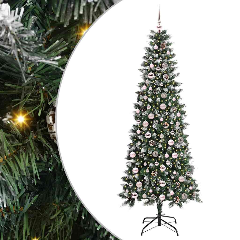 Umjetno božićno drvce Zelena 210 cm PVC, Plastika i Čelik