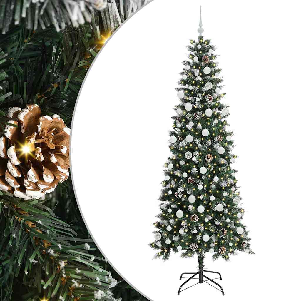 Umjetno božićno drvce Zelena 210 cm PVC, Plastika i Čelik