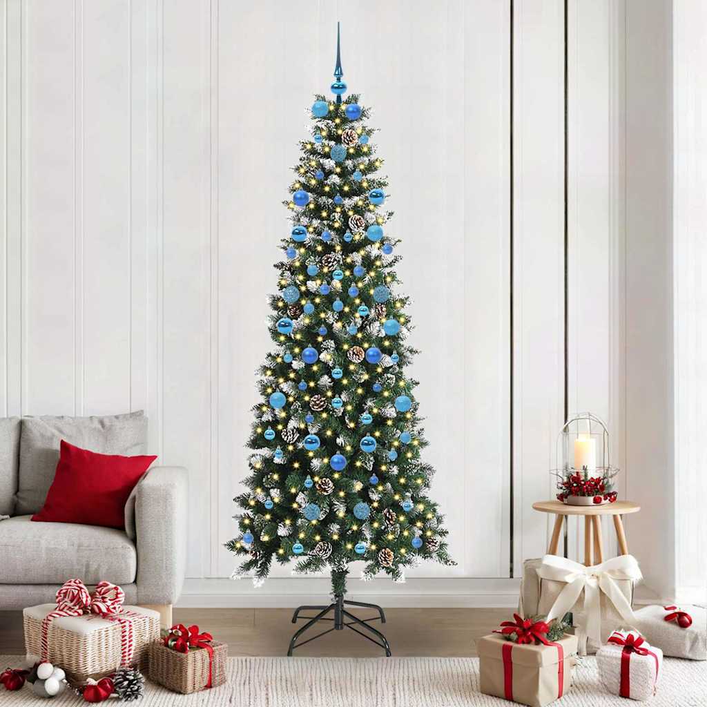 Umjetno božićno drvce Zelena 210 cm PVC, Plastika i Čelik