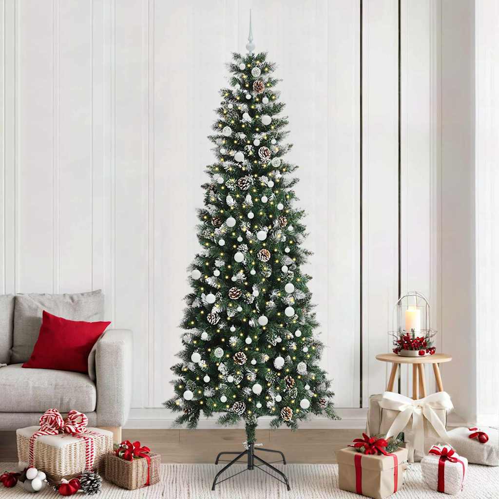Umjetno božićno drvce Zelena 240 cm PVC, plastika i čelik