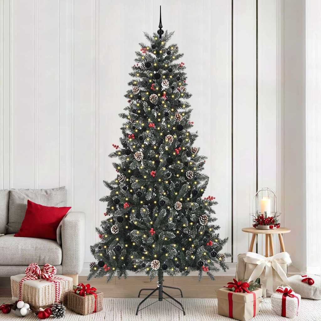 Umjetno božićno drvce Zelena 240 cm PVC, Plastika i Čelik