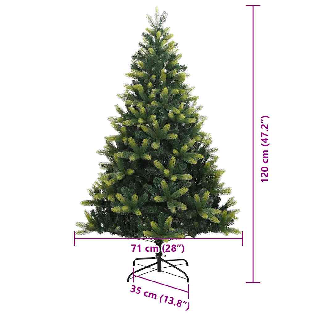 Umjetno rasklopivo božićno drvce 150 LED-a Zelena 120 cm