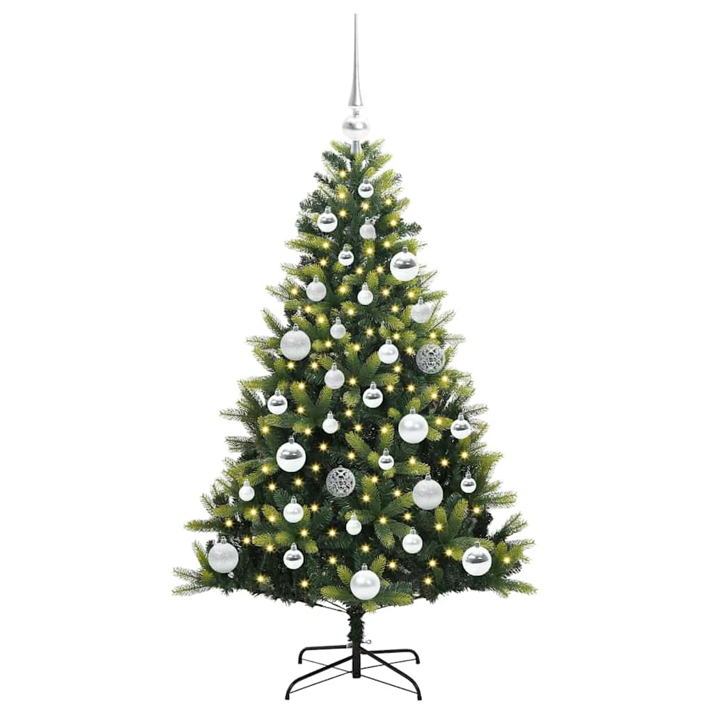 Umjetno rasklopivo božićno drvce 150 LED-a Zelena 120 cm