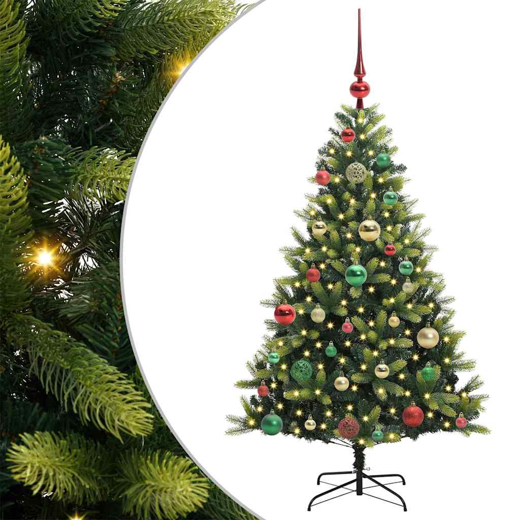 Umjetno rasklopivo božićno drvce 150 LED-a Zelena 120 cm