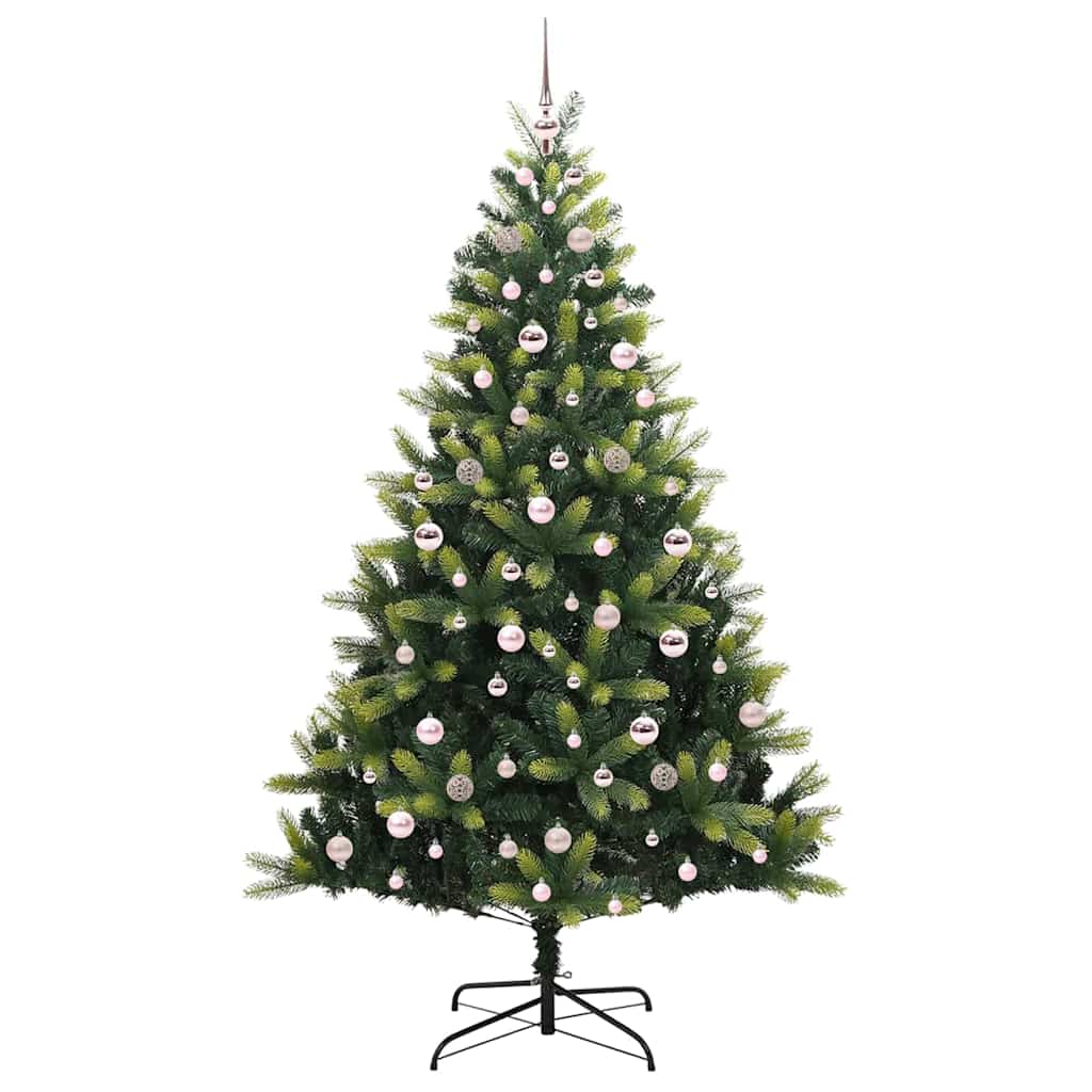 Umjetno savitljivo božićno drvce s 300 LED dioda Zelena 210 cm