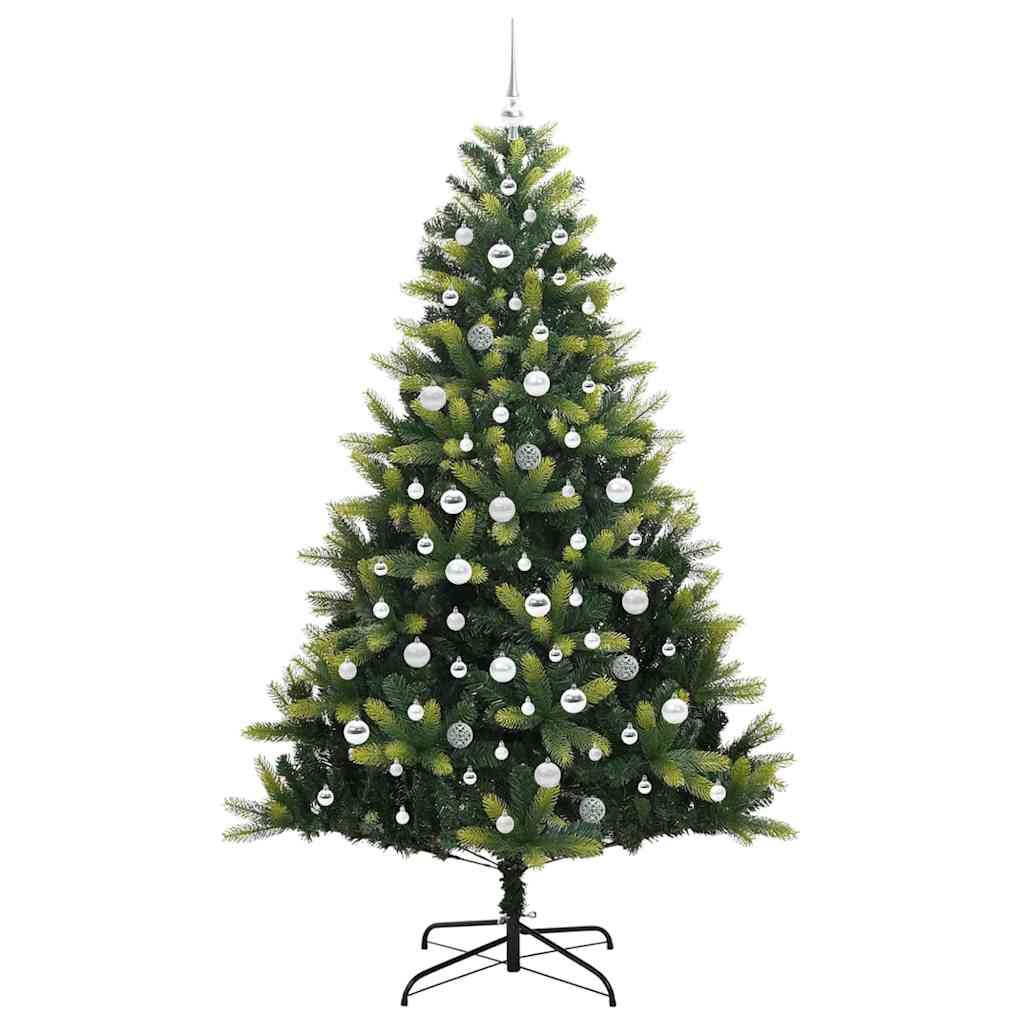 Umjetno savitljivo božićno drvce s 300 LED dioda Zelena 210 cm