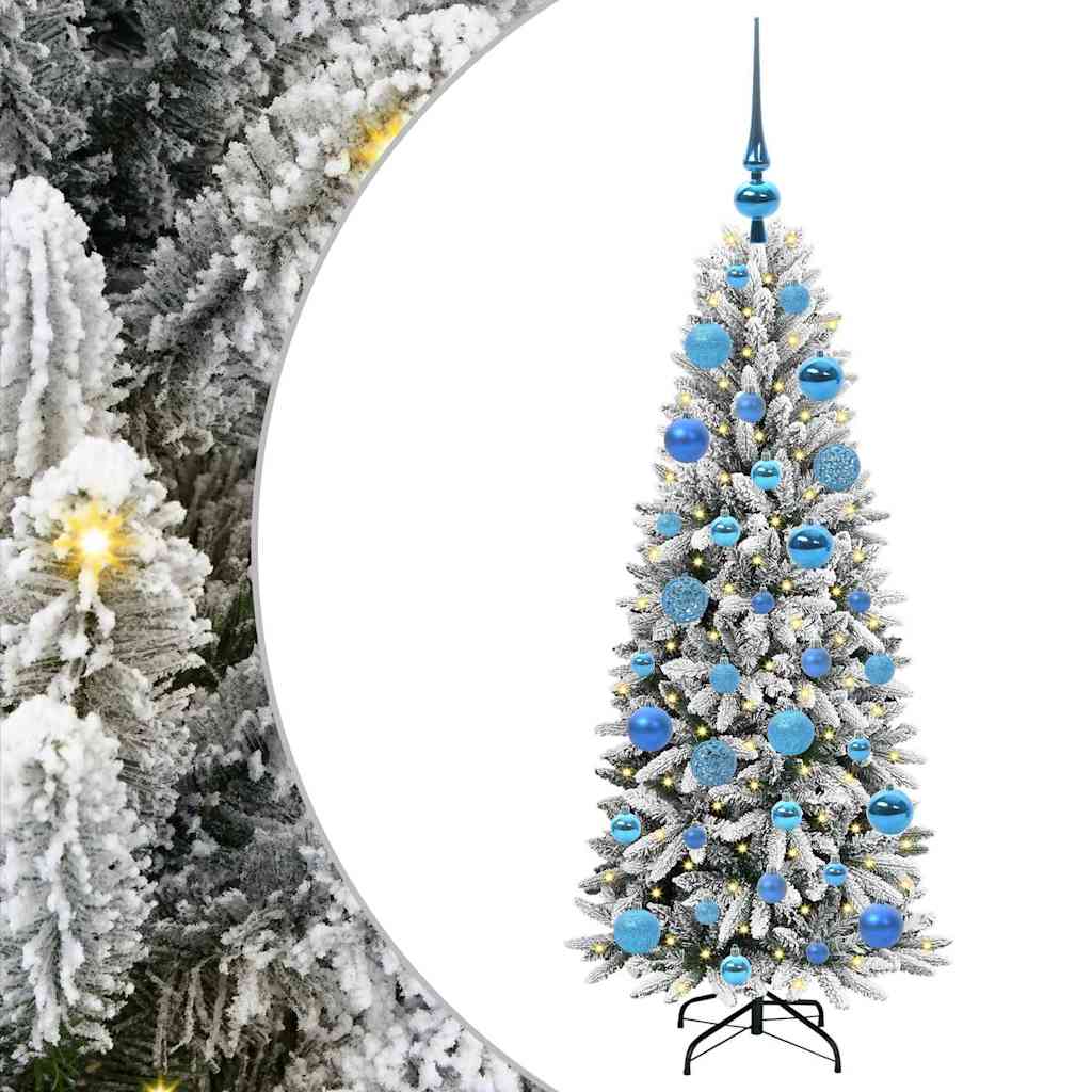 Umjetno božićno drvce Bijela 120 cm PVC, plastika, čelik i PE