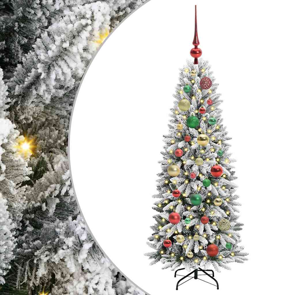 Umjetno božićno drvce Bijela 120 cm PVC, plastika, čelik i PE