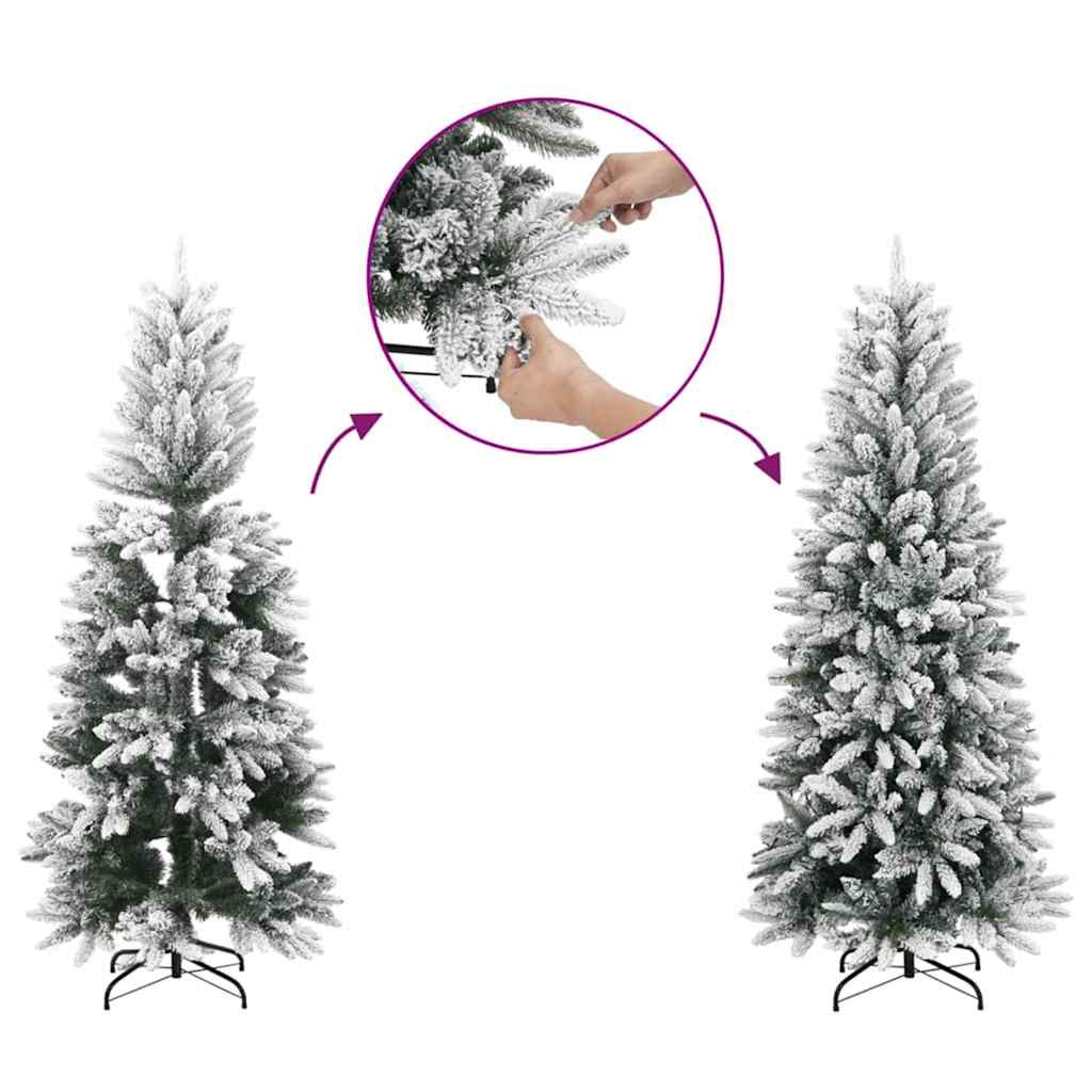 Umjetno božićno drvce Bijelo 120 cm PVC i Metal i Plastika