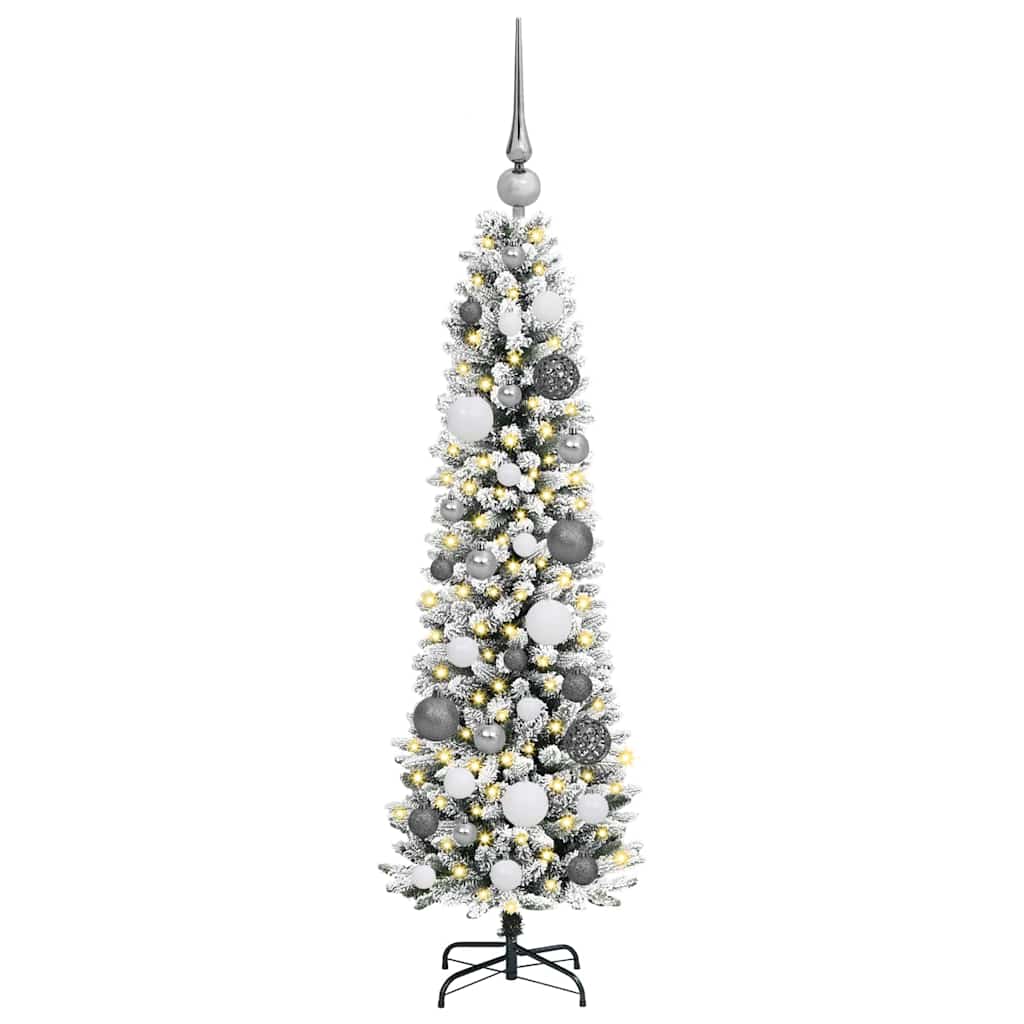 Umjetno božićno drvce Bijelo 120 cm PVC i Metal i Plastika