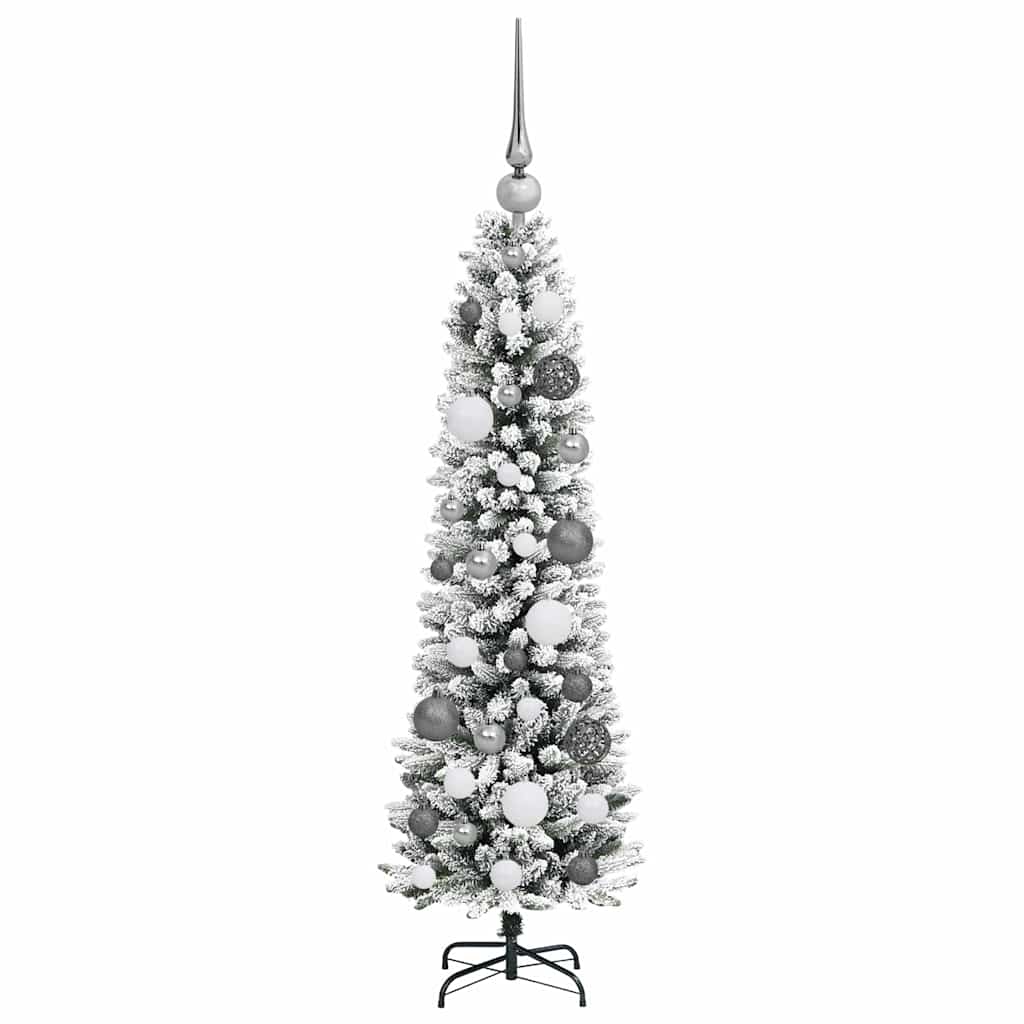 Umjetno božićno drvce Bijelo 120 cm PVC i Metal i Plastika