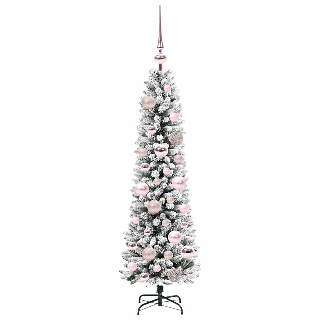 Umjetno božićno drvce Bijelo 120 cm PVC i Metal i Plastika