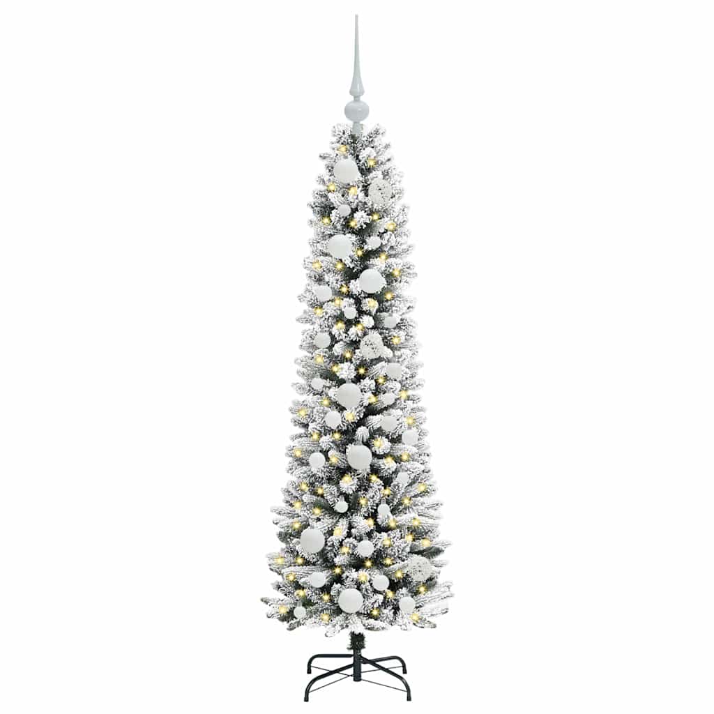 Umjetno božićno drvce Bijelo 120 cm PVC i Metal i Plastika