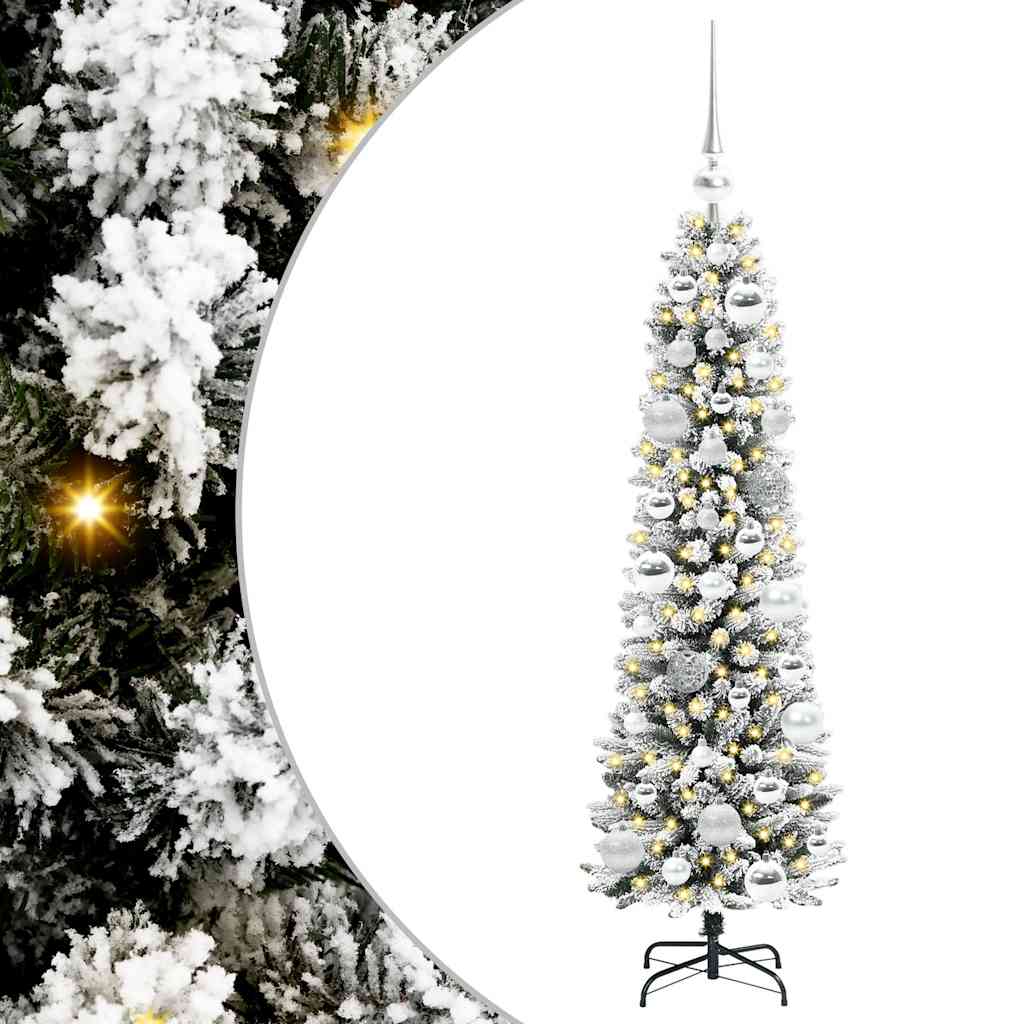 Umjetno božićno drvce Bijelo 120 cm PVC i Metal i Plastika