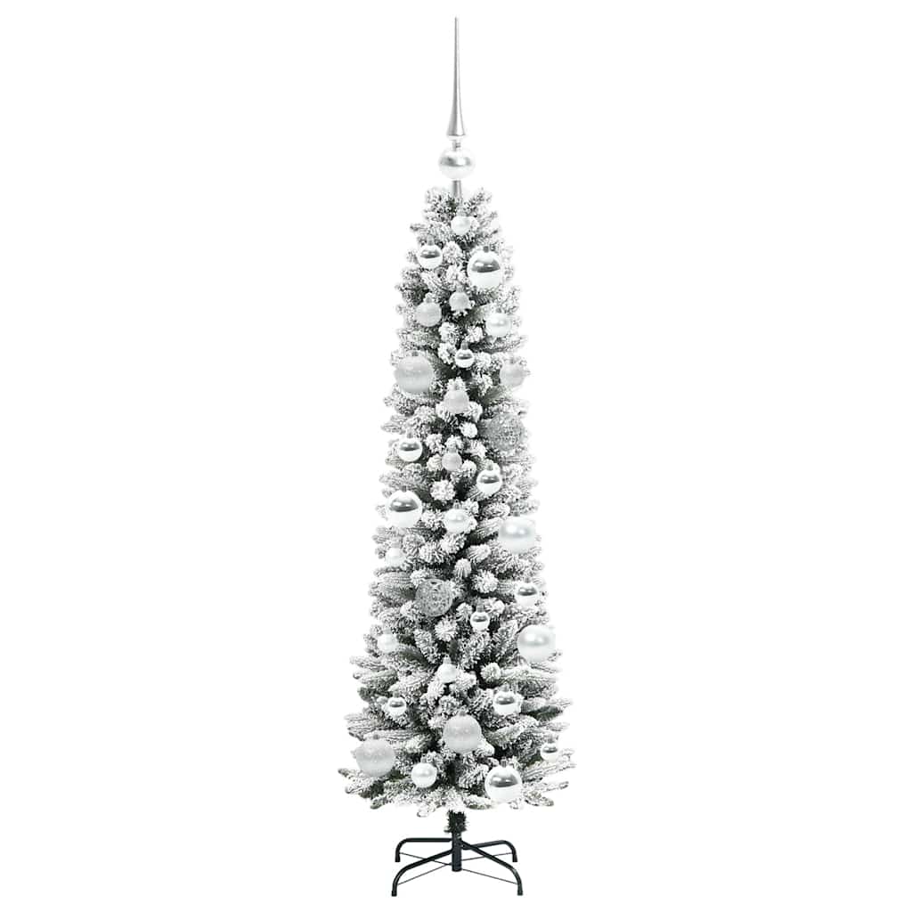 Umjetno božićno drvce Bijelo 120 cm PVC i Metal i Plastika