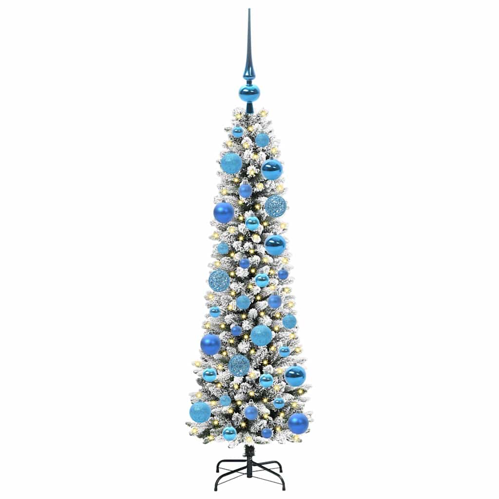 Umjetno božićno drvce Bijelo 120 cm PVC i Metal i Plastika