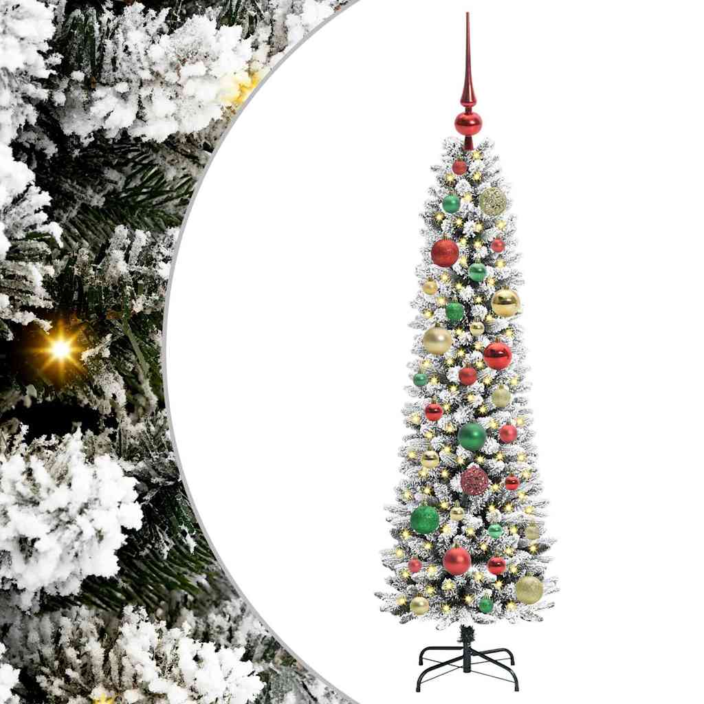 Umjetno božićno drvce Bijelo 120 cm PVC i Metal i Plastika
