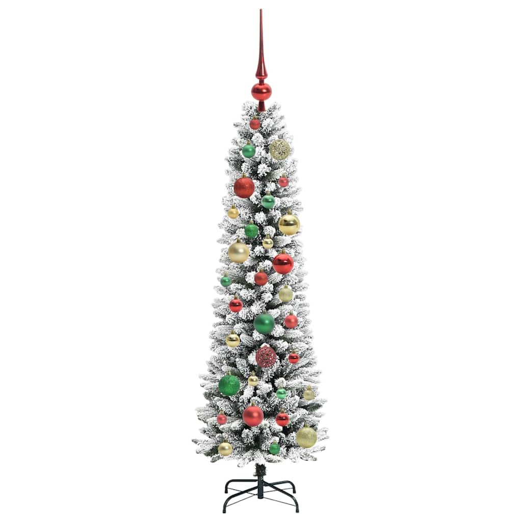 Umjetno božićno drvce Bijelo 120 cm PVC i Metal i Plastika