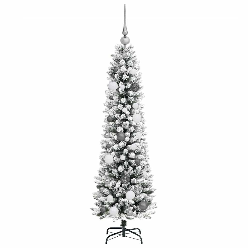 Umjetno božićno drvce Bijelo 150 cm PVC i Metal i Plastika